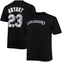 Men's Kris Bryant Black Colorado Rockies Big & Tall Name Number T-Shirt