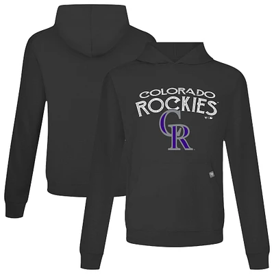 Sweat à capuche noir pour homme Levelwear Colorado Rockies Accolade Relay Mission
