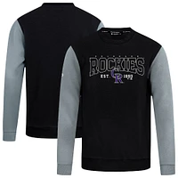 Men's Levelwear Black Colorado Rockies Accolade Ultimate Textbook Pullover Sweatshirt