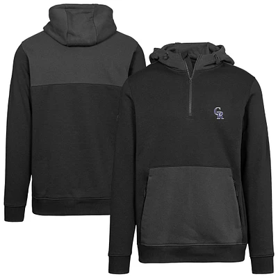 Sweat à capuche zippé quart de tour Chicane Insignia 2.0 Colorado Rockies pour homme Levelwear, noir