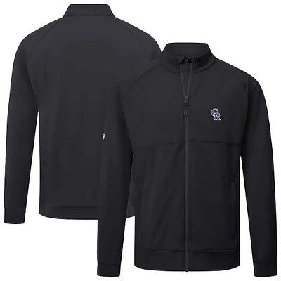Men's Levelwear  Black Colorado Rockies Form Insignia 2.0 Full-Zip Jacket