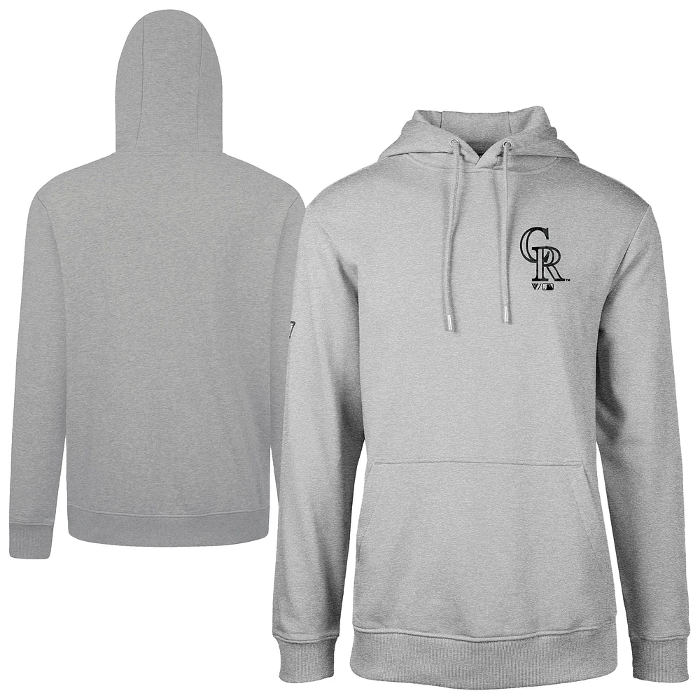 Men's Levelwear  Gray Colorado Rockies Podium Digital Camo Pullover Hoodie