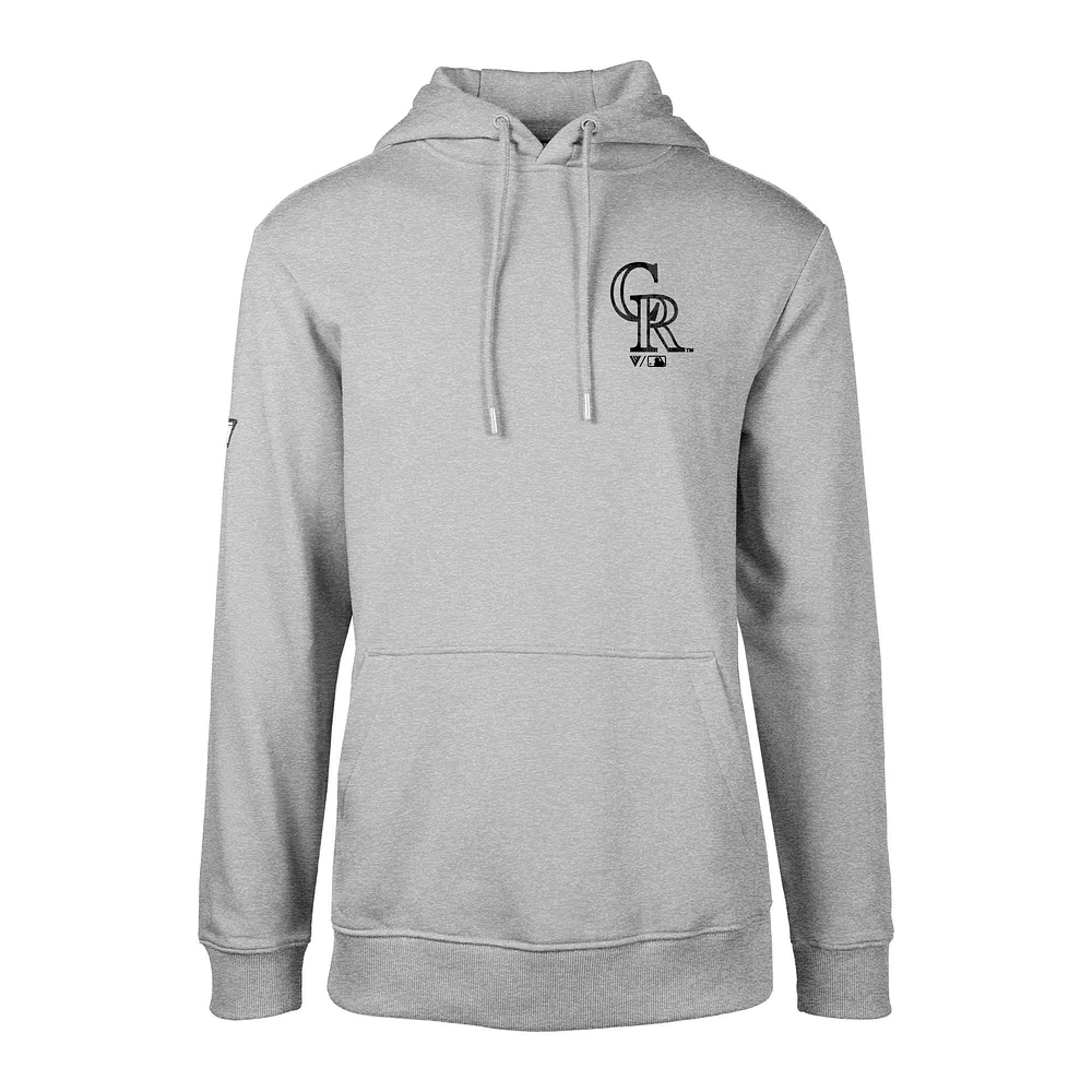 Men's Levelwear  Gray Colorado Rockies Podium Digital Camo Pullover Hoodie