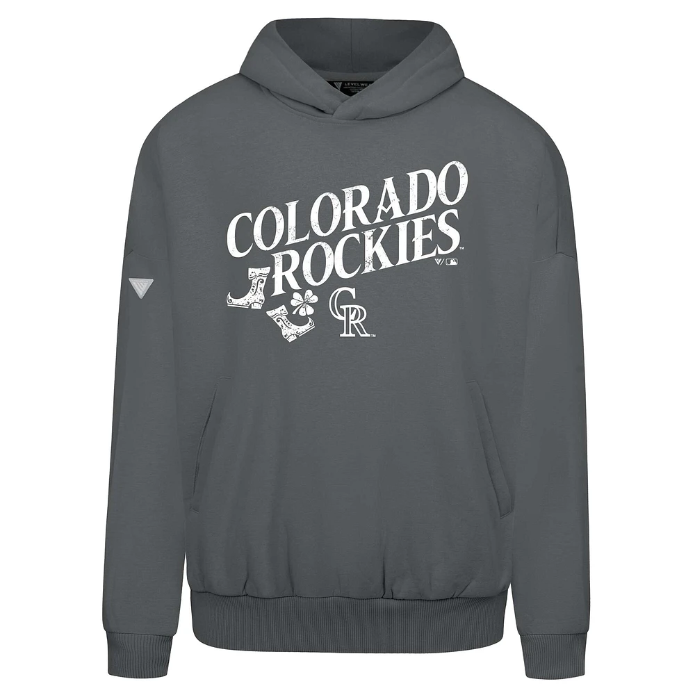 Sweat à capuche gris Colorado Rockies St. Patrick's Day pour homme Levelwear