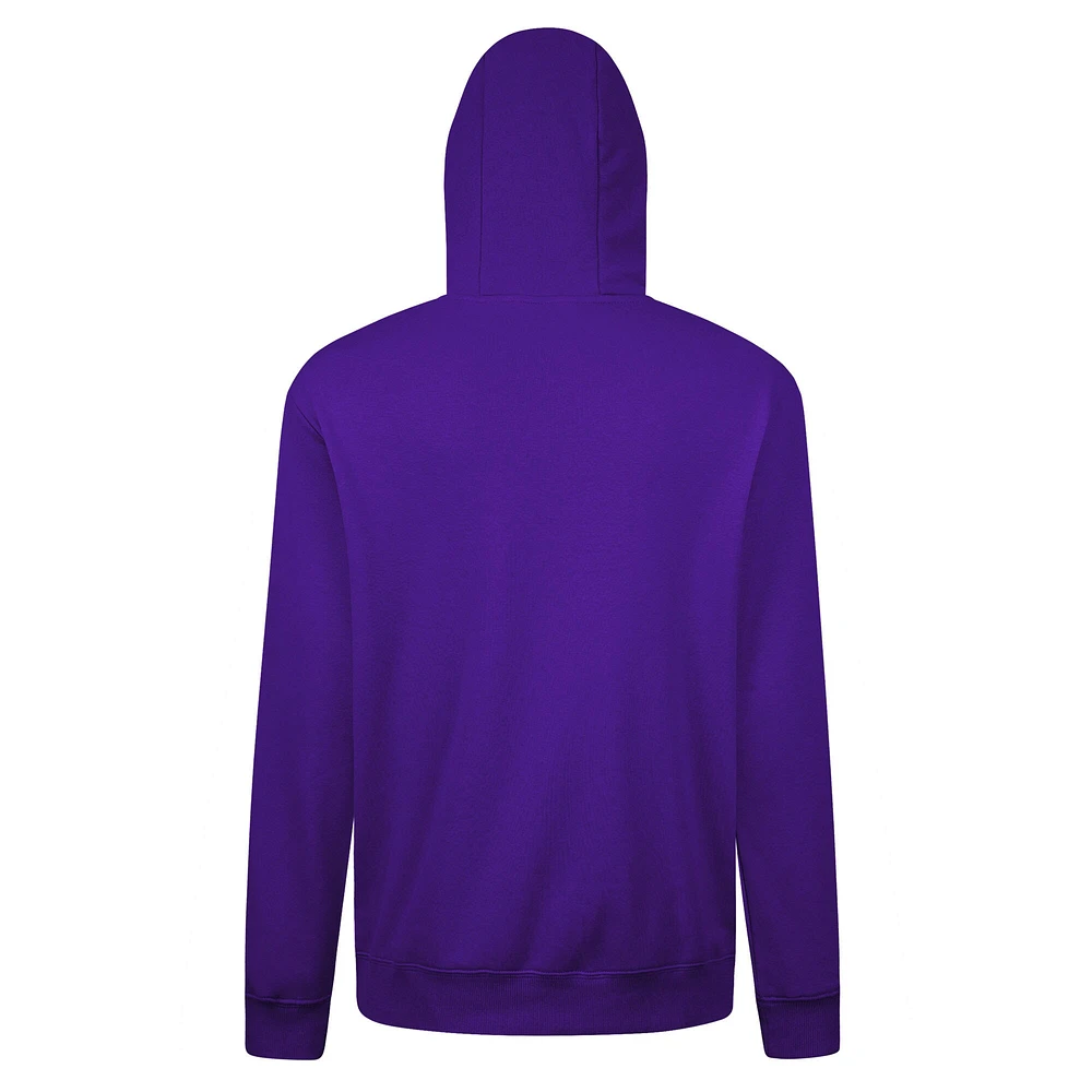 Men's Levelwear Purple Colorado Rockies Podium Team Arch Pullover Hoodie