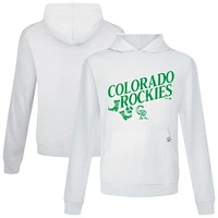 Sweat à capuche blanc pour homme Colorado Rockies St. Patrick's Day Relay Boots de Levelwear