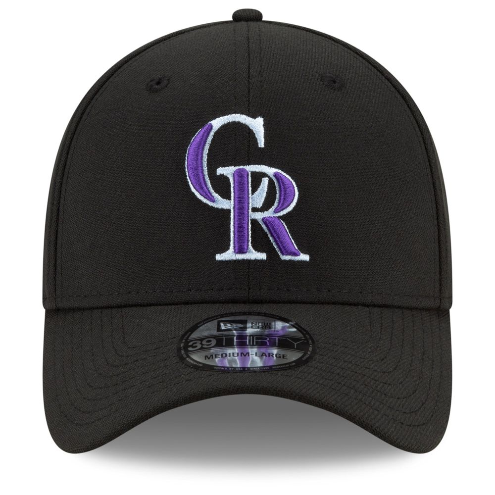 Colorado Rockies New Era 2021 Father's Day 39THIRTY Flex Hat - Black