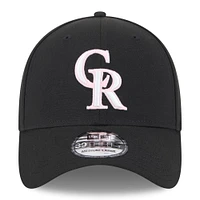 Casquette flexible 39THIRTY pour la fête des mères 2024 Colorado Rockies New Era noire hommes