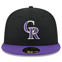 Men's New Era  Black Colorado Rockies 2025 Jackie Robinson Day 59FIFTY Fitted Hat