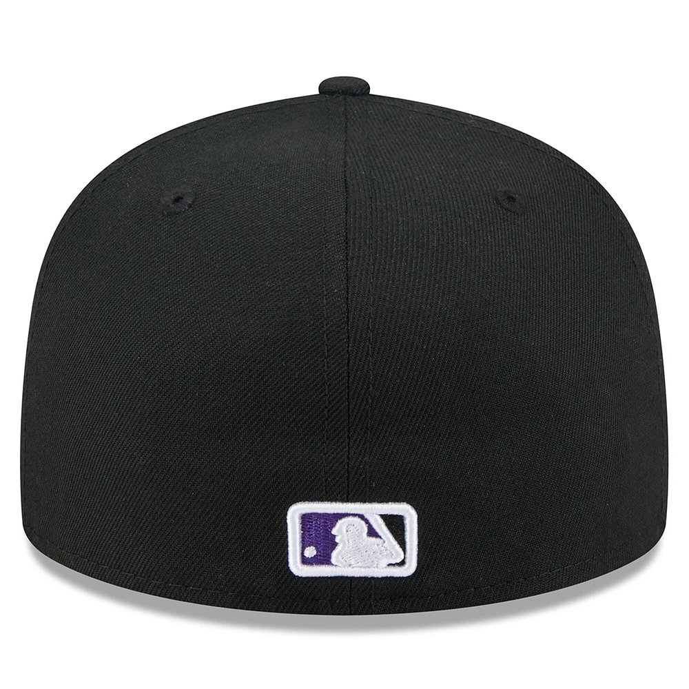 Men's New Era  Black Colorado Rockies 2025 Jackie Robinson Day 59FIFTY Fitted Hat