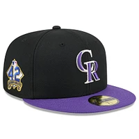 Men's New Era  Black Colorado Rockies 2025 Jackie Robinson Day 59FIFTY Fitted Hat