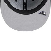 Men's New Era Black Colorado Rockies 2025 MLB Clubhouse 59FIFTY Fitted Hat
