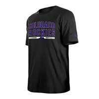 Men's New Era Black Colorado Rockies Batting Practice T-Shirt