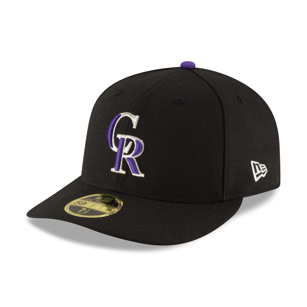 New Era Men's New Era Black Colorado Rockies Game Authentic Collection  On-Field Low Profile 59FIFTY Fitted Hat