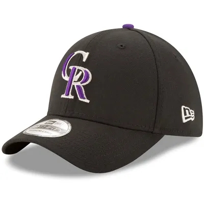 Men's New Era Black Colorado Rockies Game Team Classic 39THIRTY Flex Hat