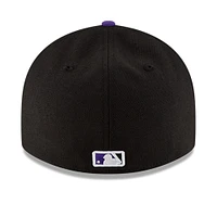 Casquette ajustée 59FIFTY à profil bas du Temple de la renommée MLB 2024 Colorado Rockies New Era noire pour homme