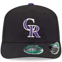 Men's New Era  Black Colorado Rockies Player Replica 9SEVENTY Adjustable Hat