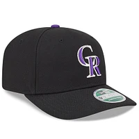 Men's New Era  Black Colorado Rockies Player Replica 9SEVENTY Adjustable Hat