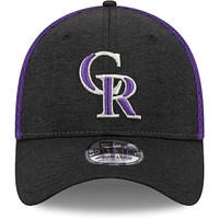 Casquette Flex Neo 39THIRTY Colorado Rockies Shadow New Era pour homme, noire