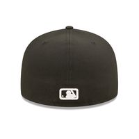 Men's New Era Black Colorado Rockies Team Logo 59FIFTY Fitted Hat