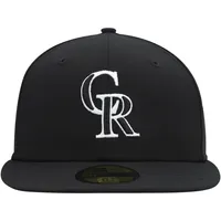 Men's New Era Colorado Rockies  Black on Dub 59FIFTY Fitted Hat