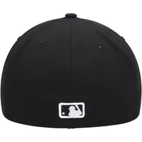 Men's New Era Colorado Rockies  Black on Dub 59FIFTY Fitted Hat