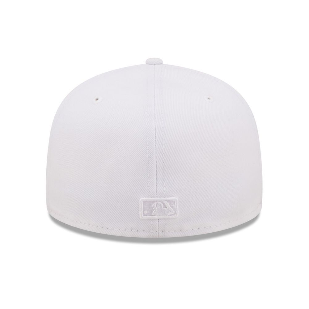 Men's New Era Colorado Rockies White on 59FIFTY Fitted Hat