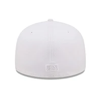 Men's New Era Colorado Rockies White on 59FIFTY Fitted Hat