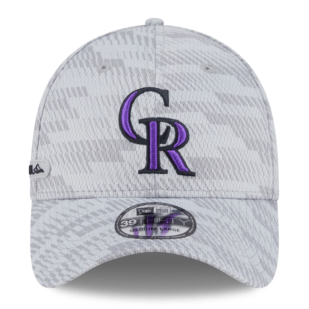 Men's New Era Colorado Rockies 2025 MLB Clubhouse 39THIRTY Flex Hat