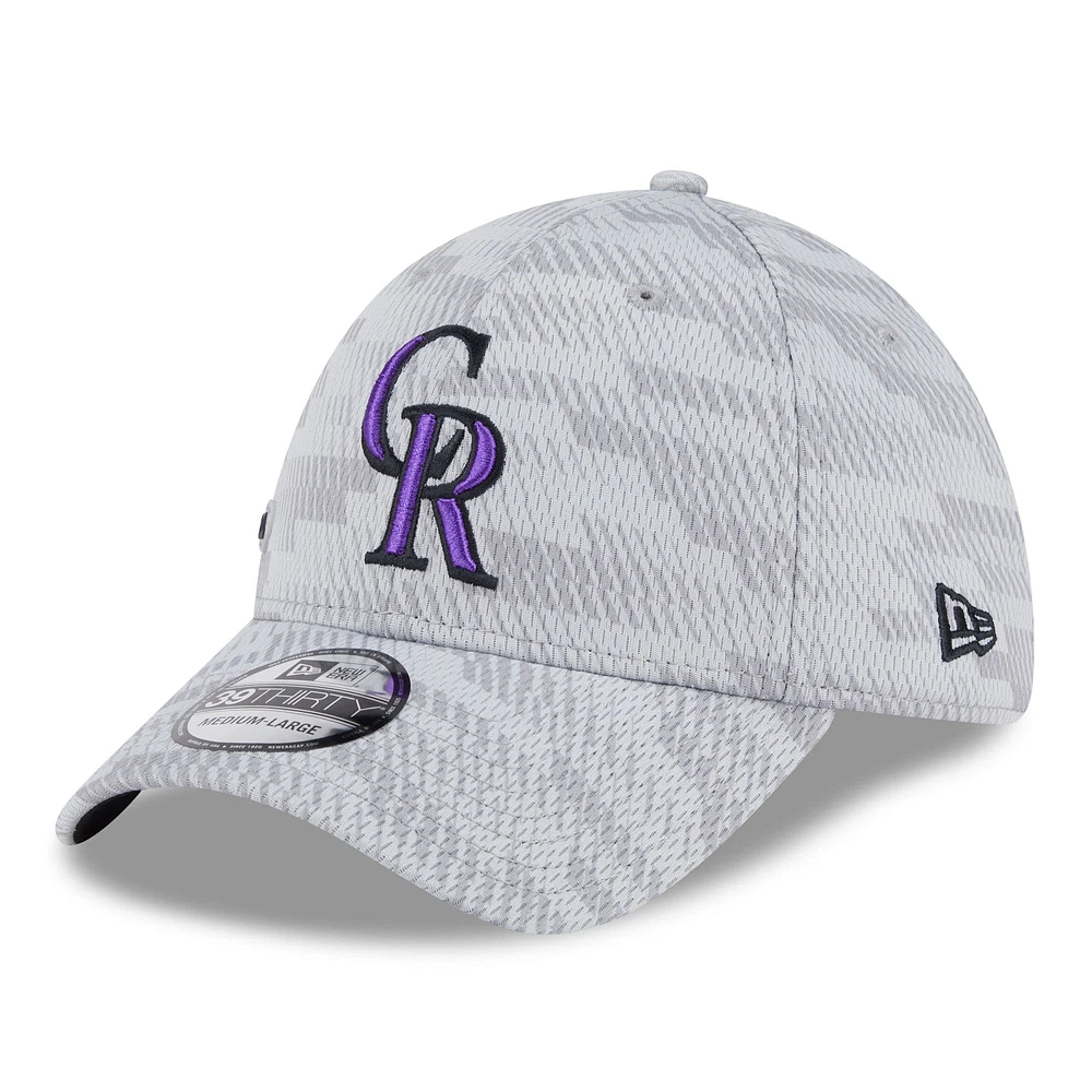 Men's New Era Colorado Rockies 2025 MLB Clubhouse 39THIRTY Flex Hat