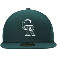 Men's New Era Green Colorado Rockies White Logo 59FIFTY Fitted Hat