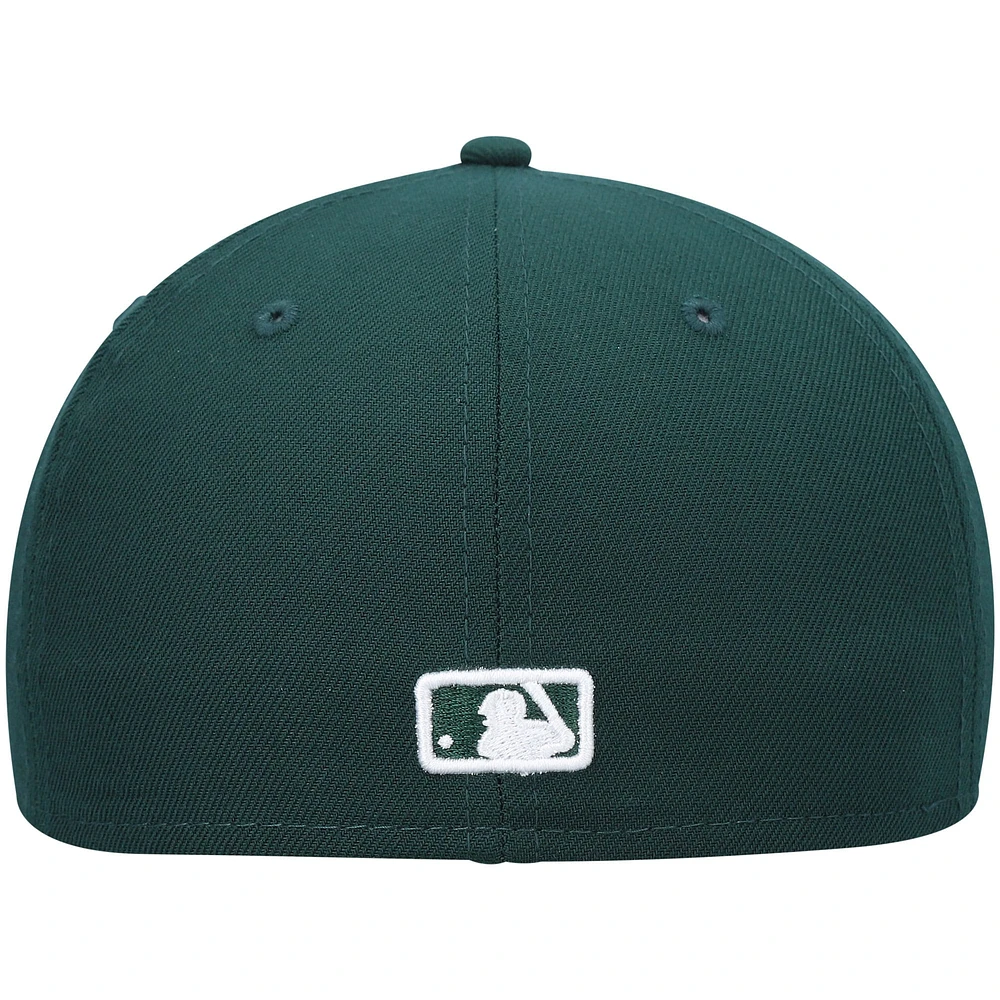 Men's New Era Green Colorado Rockies White Logo 59FIFTY Fitted Hat