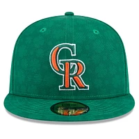 Men's New Era Kelly Green Colorado Rockies St. Patrick's Day 59FIFTY Fitted Hat