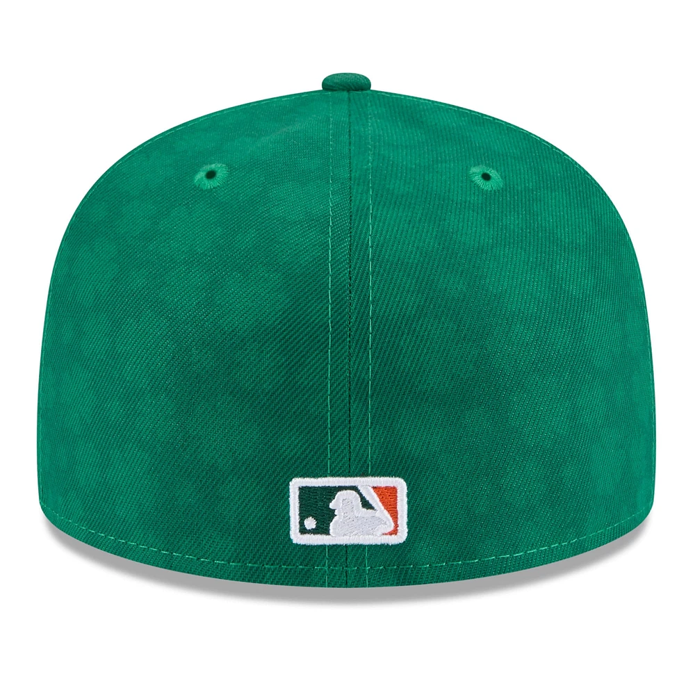 Men's New Era Kelly Green Colorado Rockies St. Patrick's Day 59FIFTY Fitted Hat