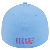 Casquette City Connect 39THIRTY Flex bleu clair des Colorado Rockies 2025 pour homme de New Era