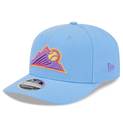 Casquette ajustable 9SEVENTY City Connect 2025 bleu clair des Colorado Rockies de New Era pour homme