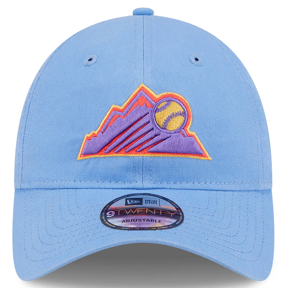 Men's New Era Light Blue Colorado Rockies 2025 City Connect 9TWENTY Adjustable Hat