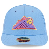 Men's New Era Light Blue Colorado Rockies 2025 City Connect Low Profile 59FIFTY Fitted Hat