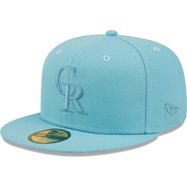 Men's Miami Marlins New Era Blue Vice Highlighter Logo 59FIFTY