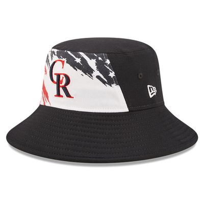 Men's Atlanta Braves New Era Navy 4th of July Bucket Hat