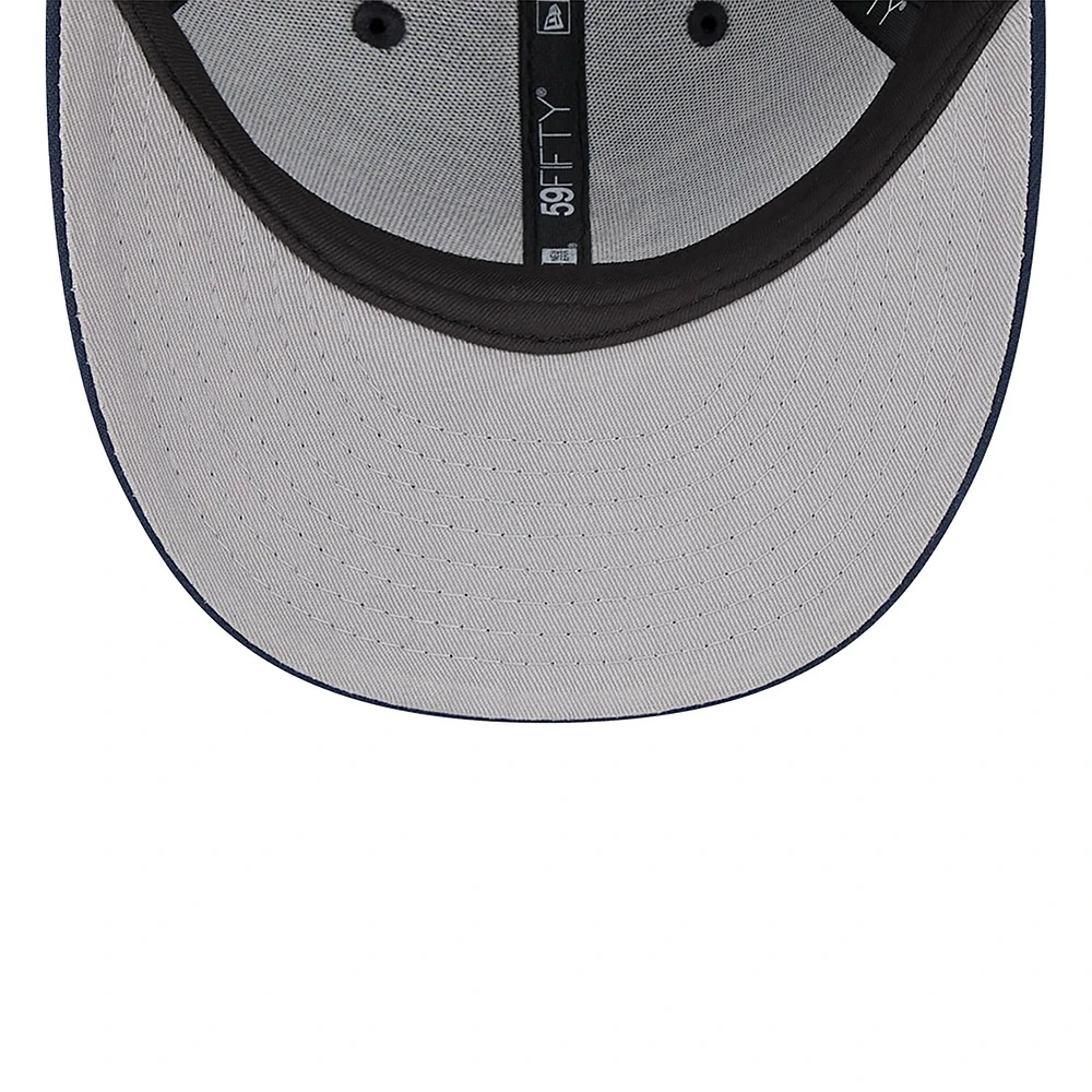 Men's New Era Navy Colorado Rockies Oceanside Low Profile 59FIFTY Fitted Hat