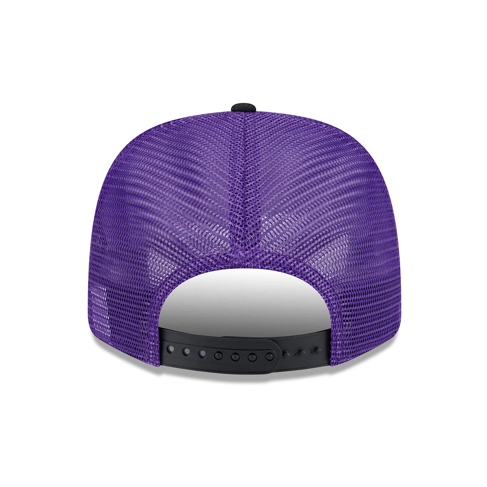 Men's New Era  Purple/Black Colorado Rockies 2025 Batting Practice 9SEVENTY Stretch-Snap Trucker Hat