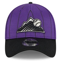 Men's New Era  Purple Colorado Rockies 2025 Batting Practice 39THIRTY Flex Hat