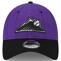 Men's New Era  Purple Colorado Rockies 2025 Batting Practice 9TWENTY Adjustable Hat