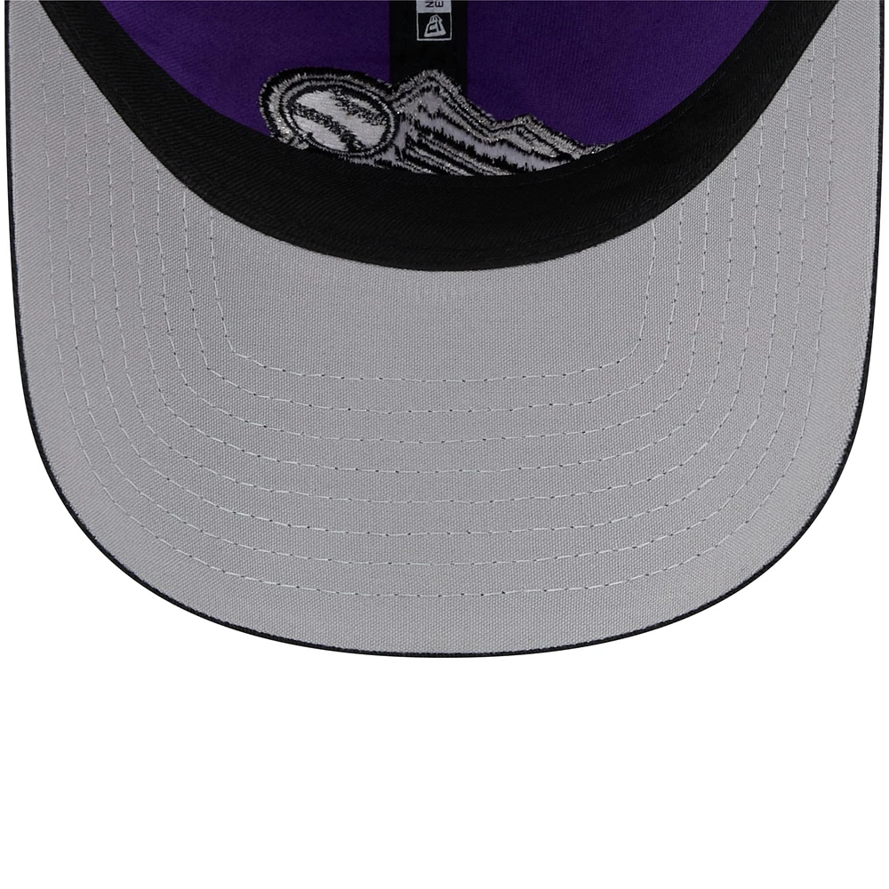 Men's New Era  Purple Colorado Rockies 2025 Batting Practice 9TWENTY Adjustable Hat