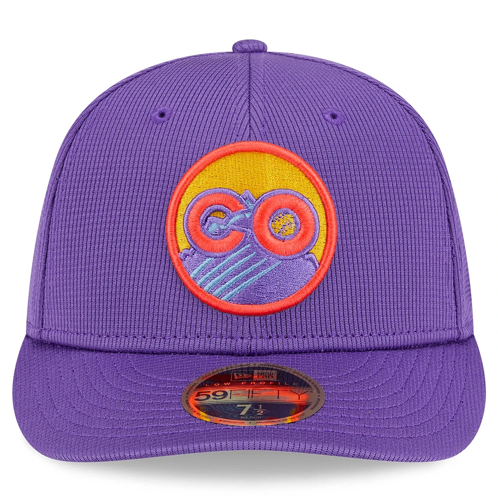Men's New Era Purple Colorado Rockies 2025 City Connect Batting Practice Low Profile 59FIFTY Fitted Hat