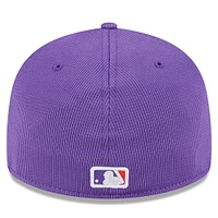 Men's New Era Purple Colorado Rockies 2025 City Connect Batting Practice Low Profile 59FIFTY Fitted Hat