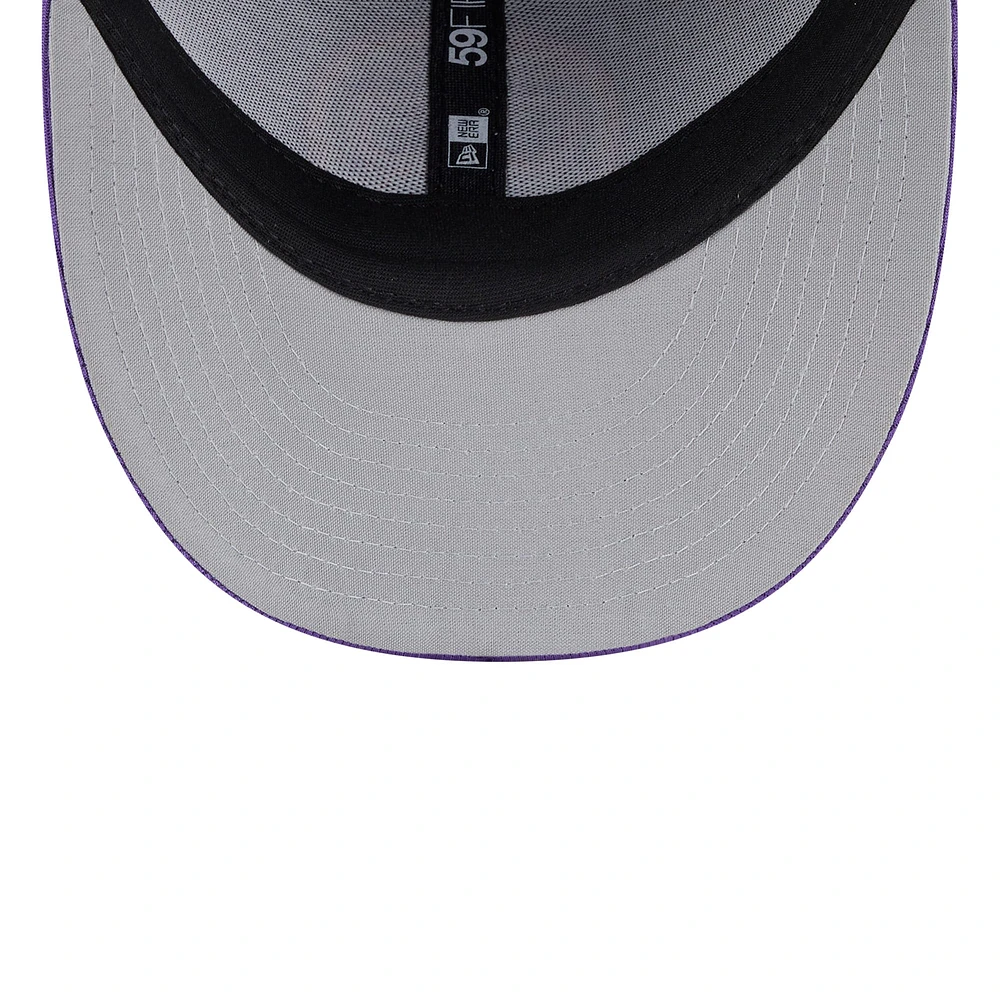 Men's New Era Purple Colorado Rockies 2025 City Connect Batting Practice Low Profile 59FIFTY Fitted Hat