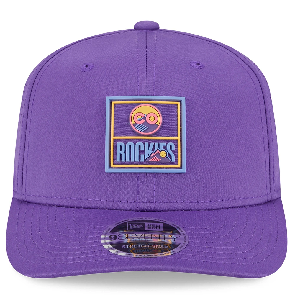 Men's New Era Purple Colorado Rockies 2025 City Connect Fan Pack 9SEVENTY Adjustable Hat