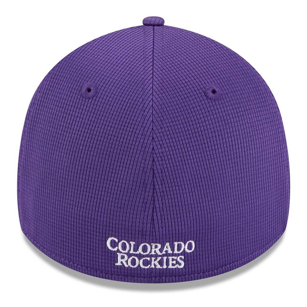 Men's New Era  Purple Colorado Rockies 2025 Spring Training 39THIRTY Flex Hat